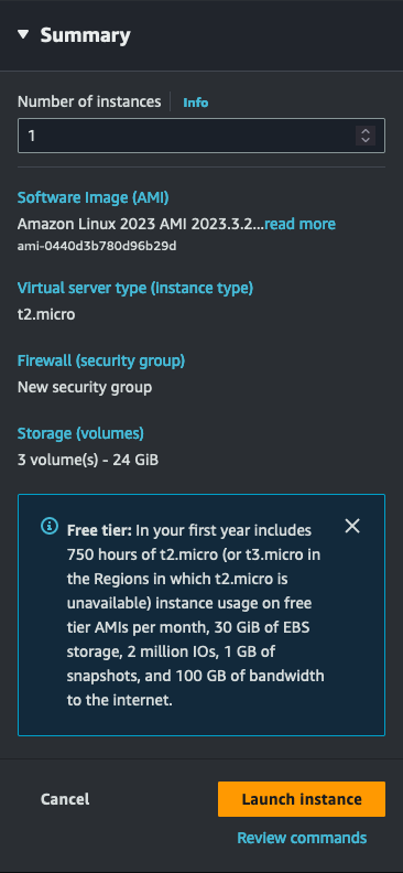 Creating an EC2 Instance