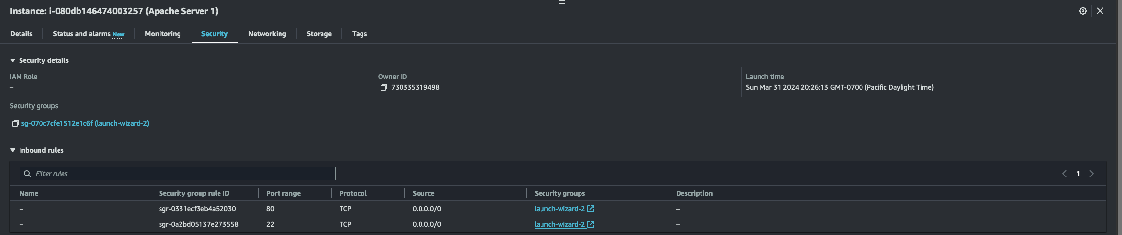 Accessing the EC2 Instance Connect Linux Terminal