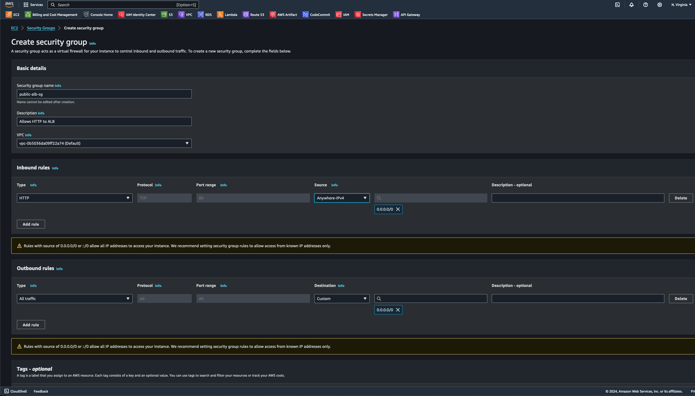 Creating an Application Load Balancer