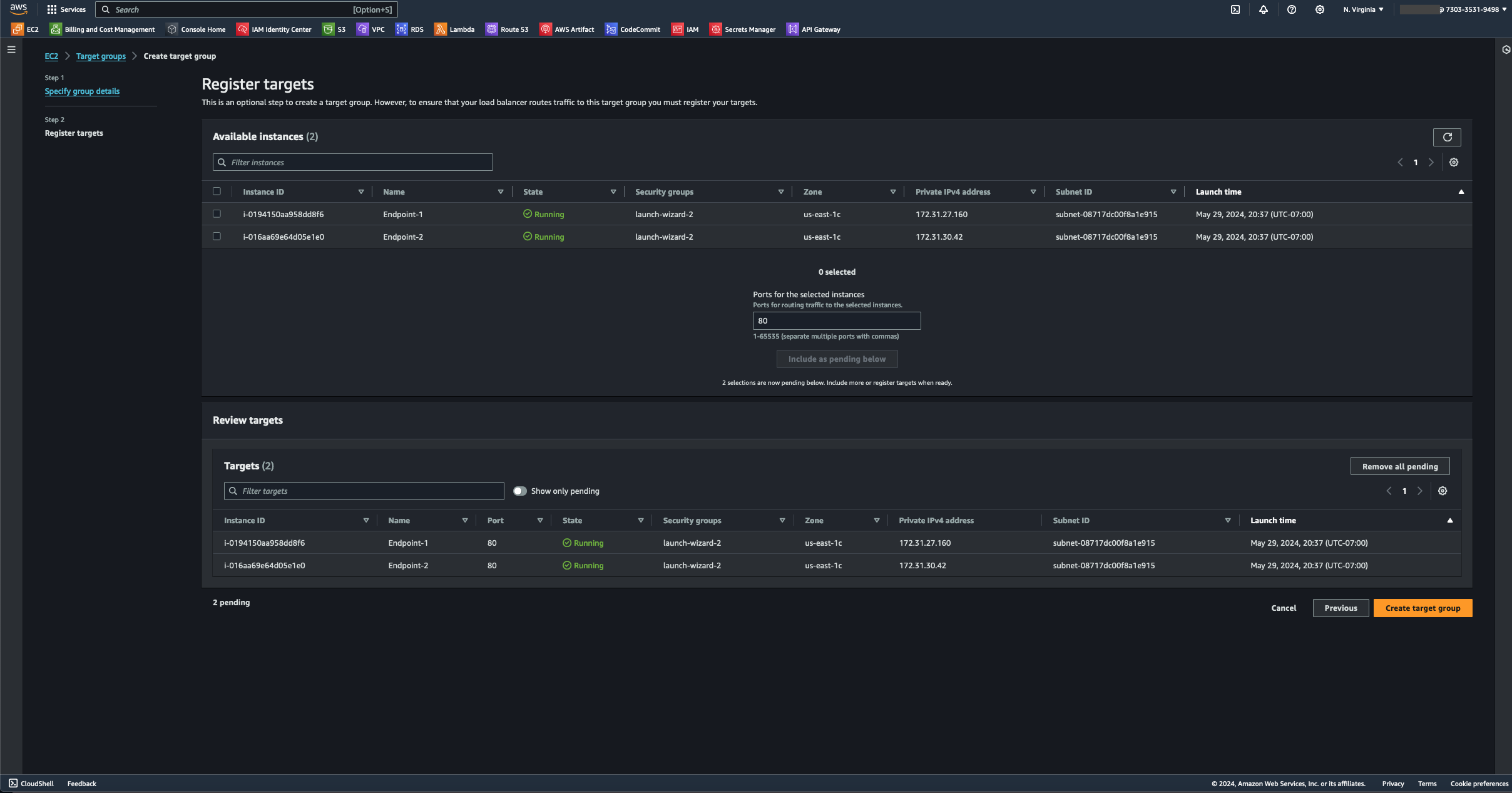 Creating an Application Load Balancer