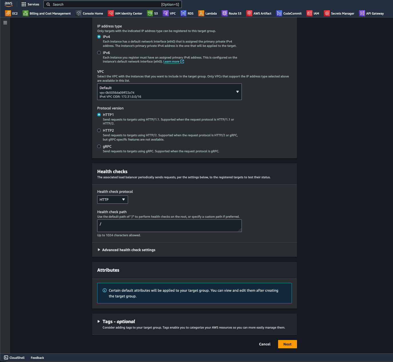 Creating an Application Load Balancer