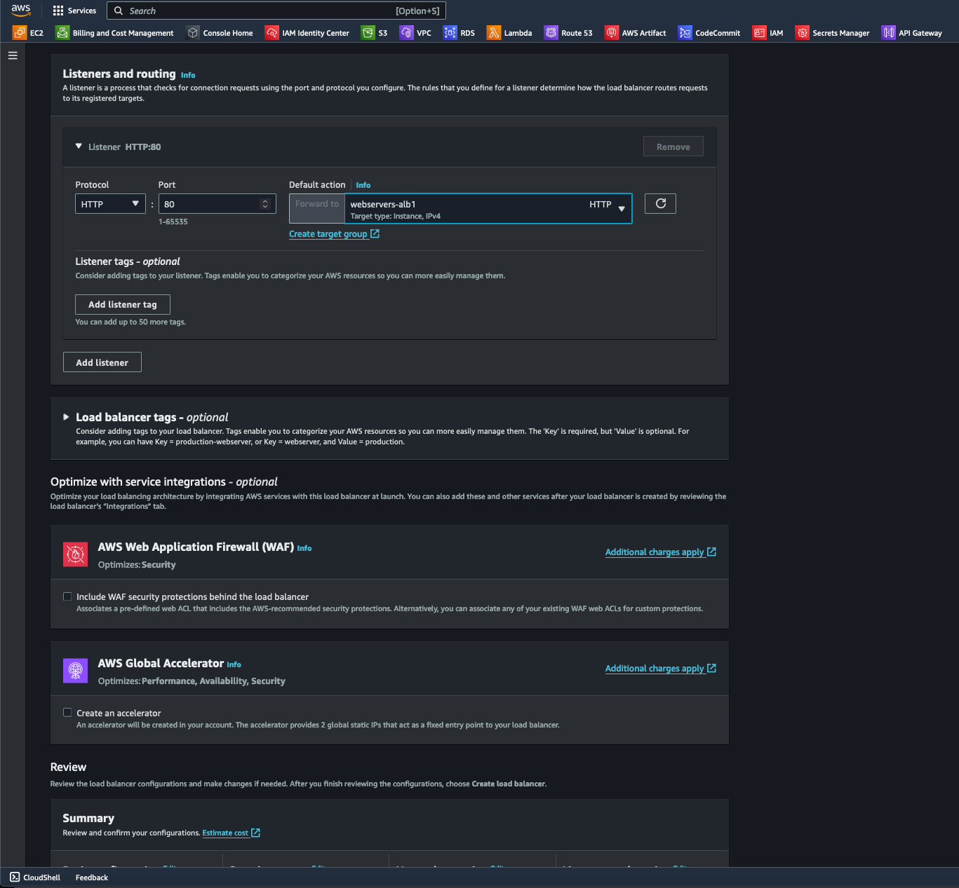 Creating an Application Load Balancer