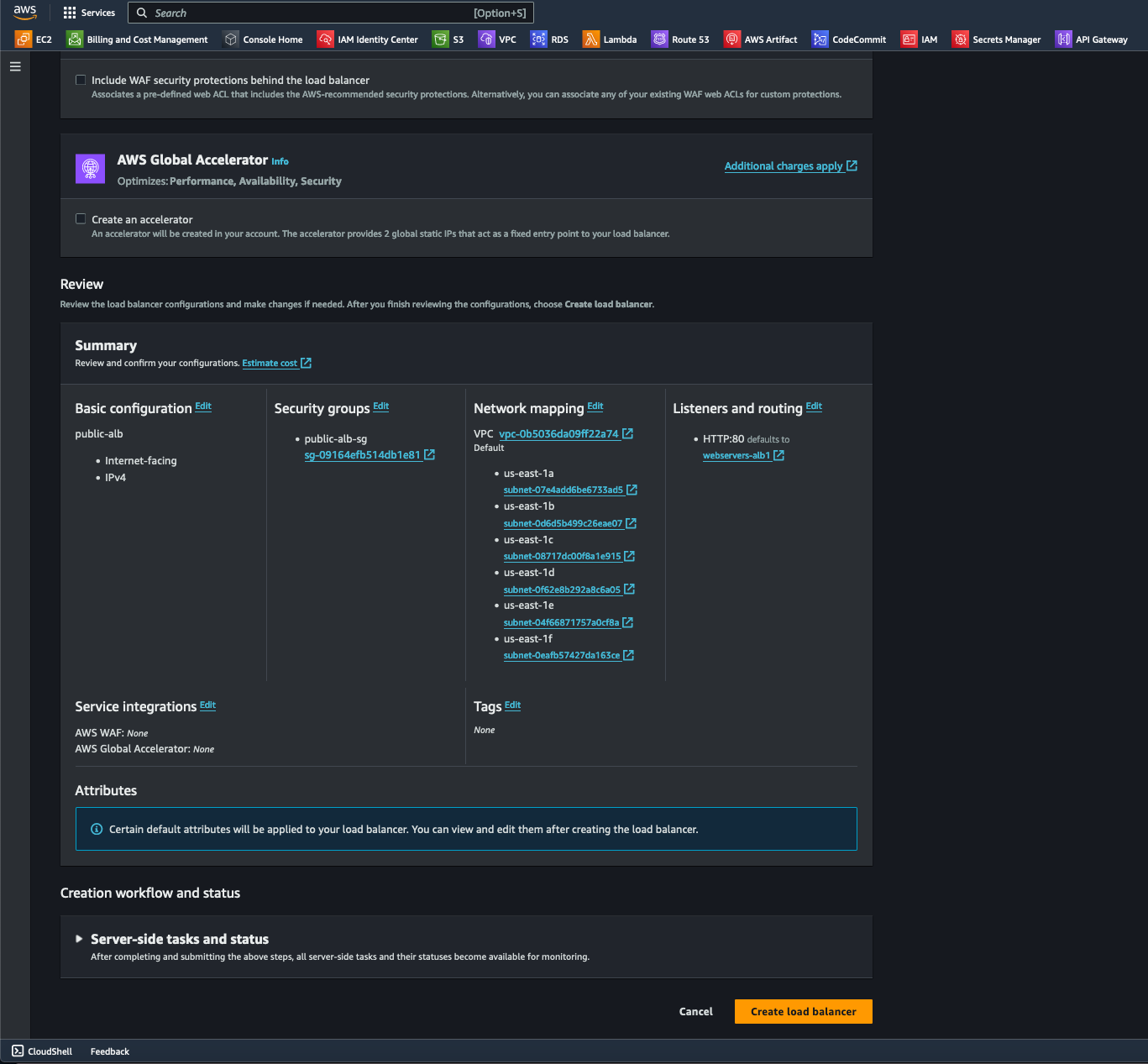 Creating an Application Load Balancer