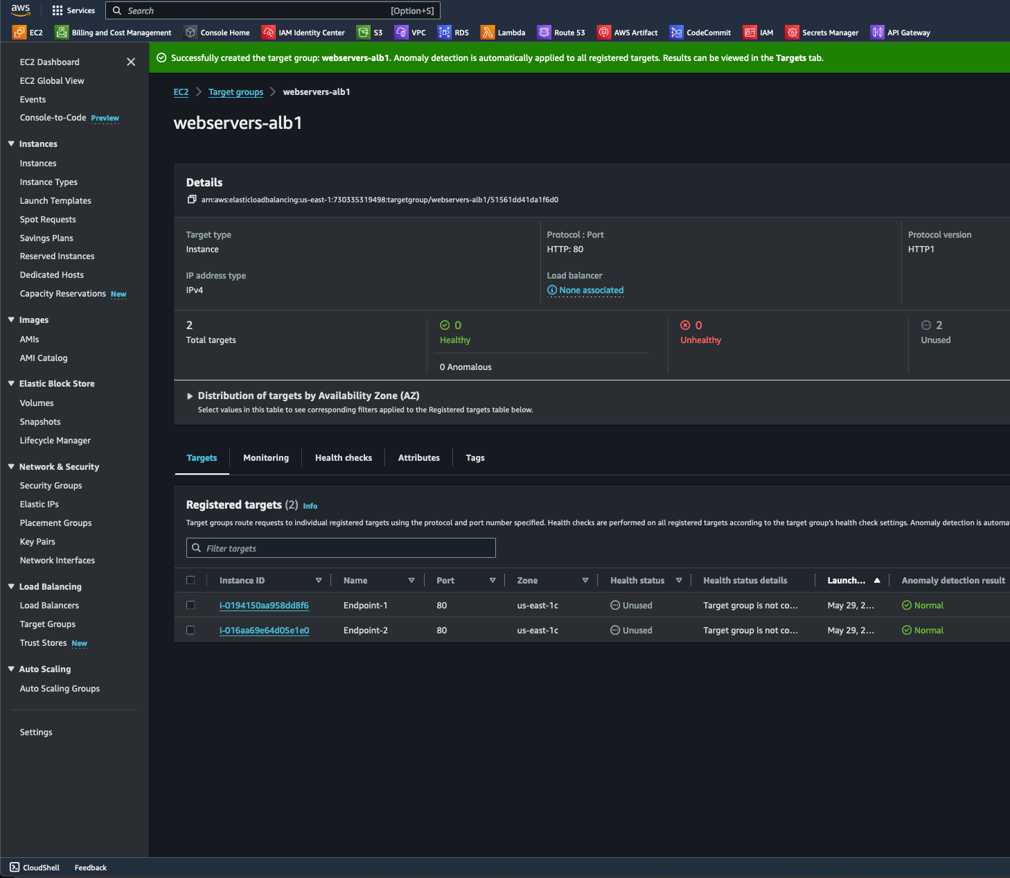 Creating an Application Load Balancer