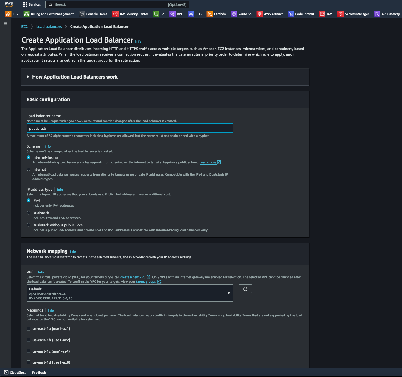 Creating an Application Load Balancer